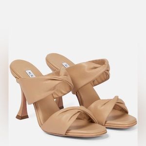 AQUAZZURA Twist 95MM Leather Sandal size 40